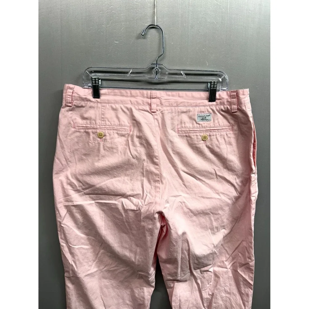 Vineyard Vines Chino Pants Mens 36x30 Pink Cotton Pockets Straight Leg Outdoor